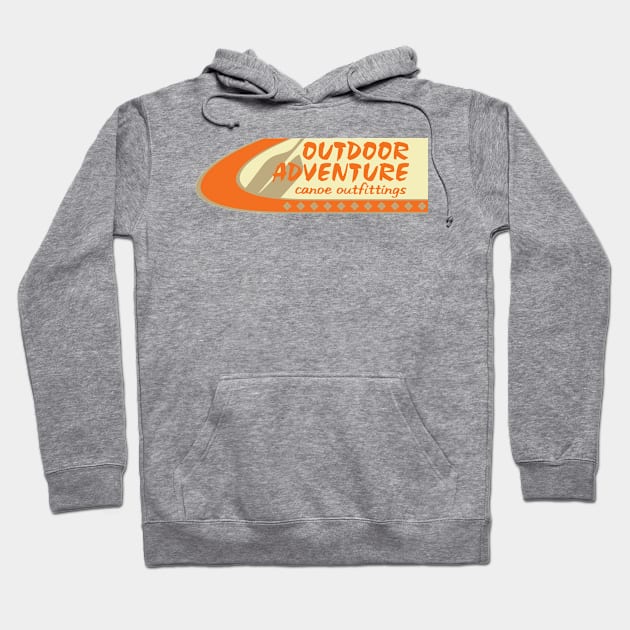 Outdoor Adventure Canoe Outfittings Hoodie by TBM Christopher